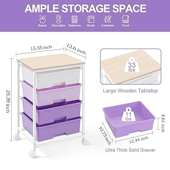 ファミリア taro Amazon.com: Utility Cart with 4 Drawers,Rolling Storage Cart
